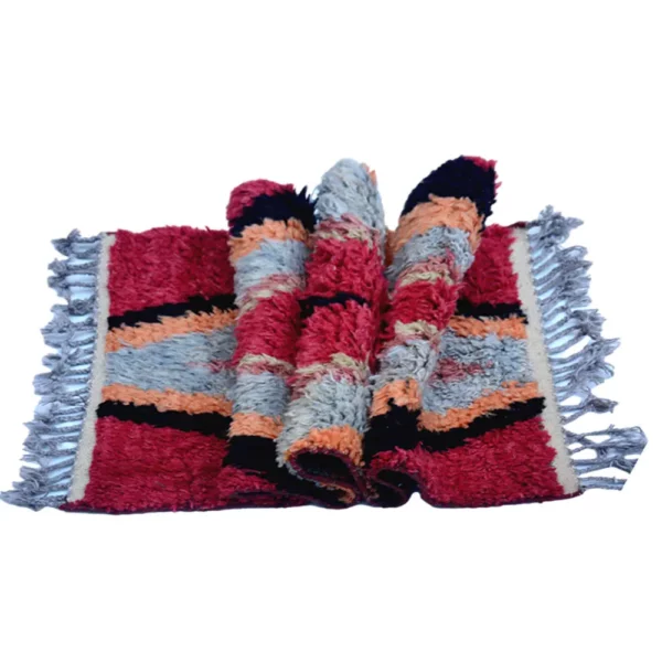 Red Fluffy Soft Rug - Image 6