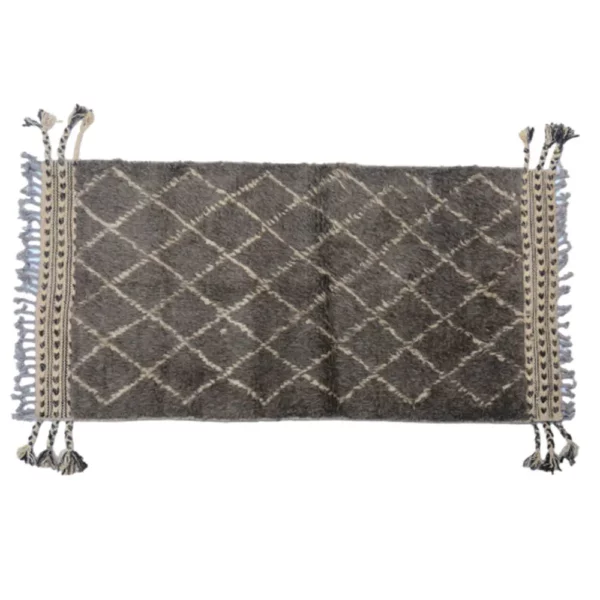 Berber Grey Nickel Soft Handknotted Rug - Image 2