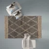 Berber Grey Nickel Soft Handknotted Rug - Image 9