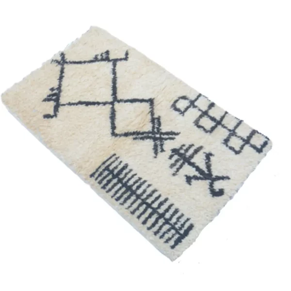Moroccan Vanilla Soft Handknotted Rug - Image 3