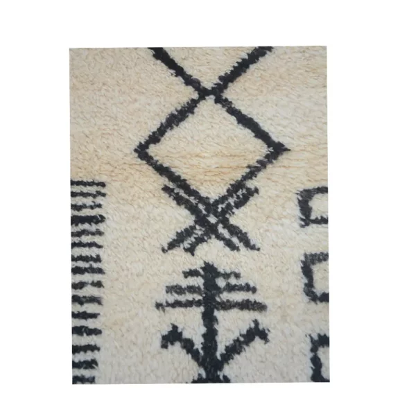 Moroccan Vanilla Soft Handknotted Rug - Image 5