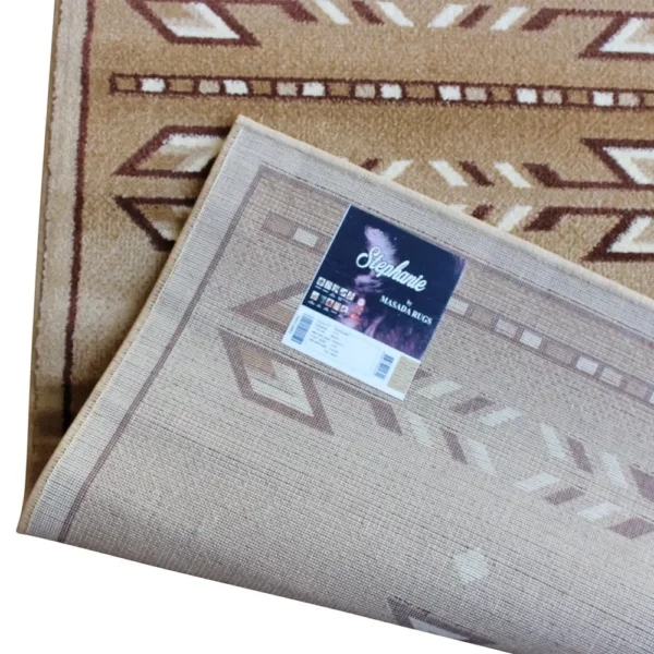 Lodi Collection Southwestern 3' x 16' Brown Area Rug - Olefin Rug for Home Decor - Image 5