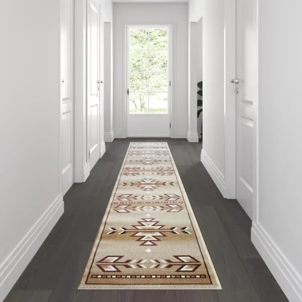 Lodi Collection Southwestern Brown Area Rug - 2' x 11' - Image 2