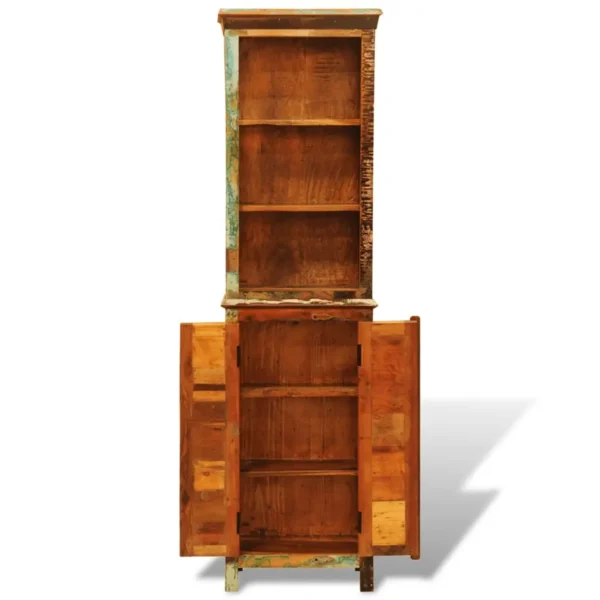 Book Shelf Multicolor reclaimed wood Reclaimed solid wood - Image 3