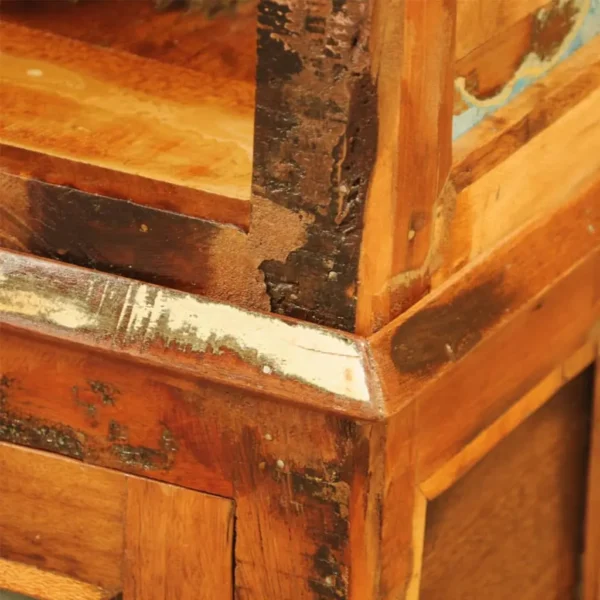 Book Shelf Multicolor reclaimed wood Reclaimed solid wood - Image 5