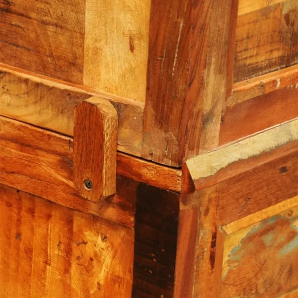 Book Shelf Multicolor reclaimed wood Reclaimed solid wood - Image 6