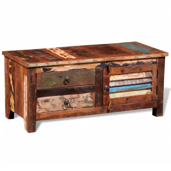 Bedside Cabinet Multicolor Reclaimed solid wood Medium - Image 2