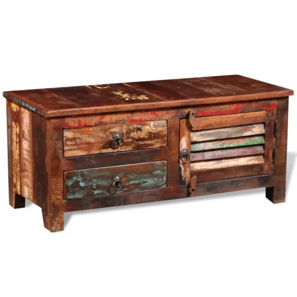 Bedside Cabinet Multicolor Reclaimed solid wood Medium - Image 3
