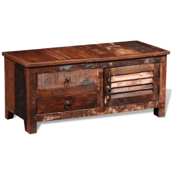 Bedside Cabinet Multicolor Reclaimed solid wood Medium - Image 5
