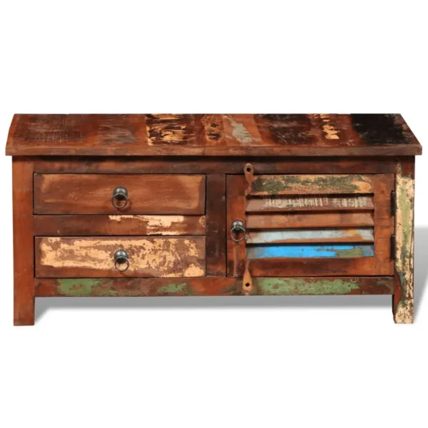 Bedside Cabinet Multicolor Reclaimed solid wood Medium - Image 6