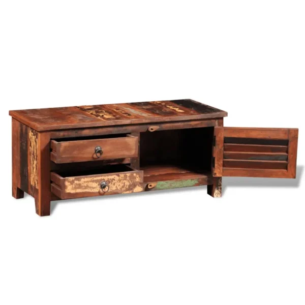 Bedside Cabinet Multicolor Reclaimed solid wood Medium - Image 7