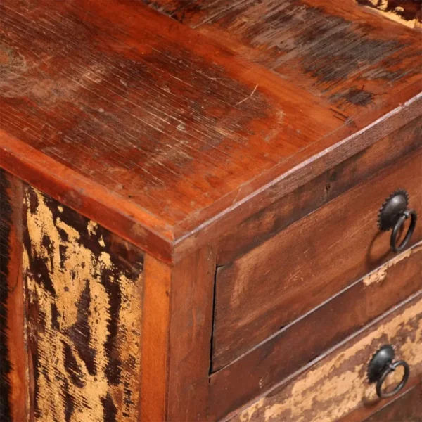 Bedside Cabinet Multicolor Reclaimed solid wood Medium - Image 9
