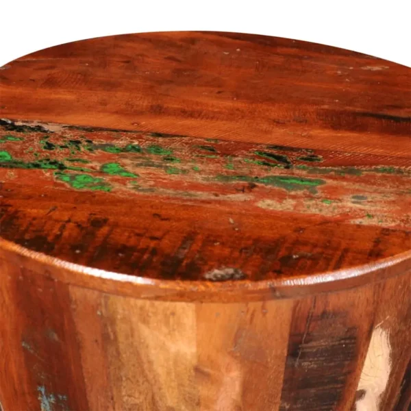 Stool multi-shade reclaimed wood Reclaimed solid wood Compact - Image 6