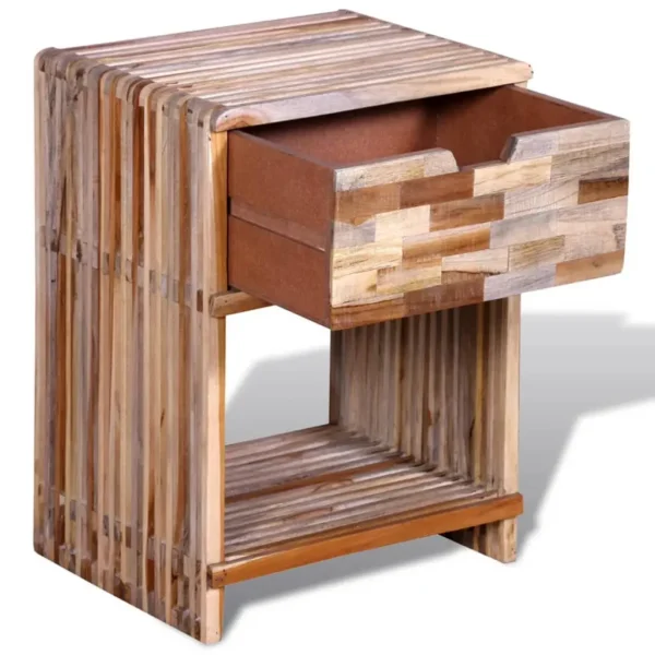 vidaXL Cabinet Various shades of teak Reclaimed teak wood Storage - Image 6