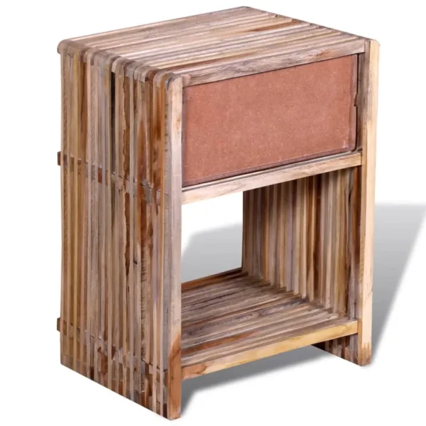 vidaXL Cabinet Various shades of teak Reclaimed teak wood Storage - Image 7
