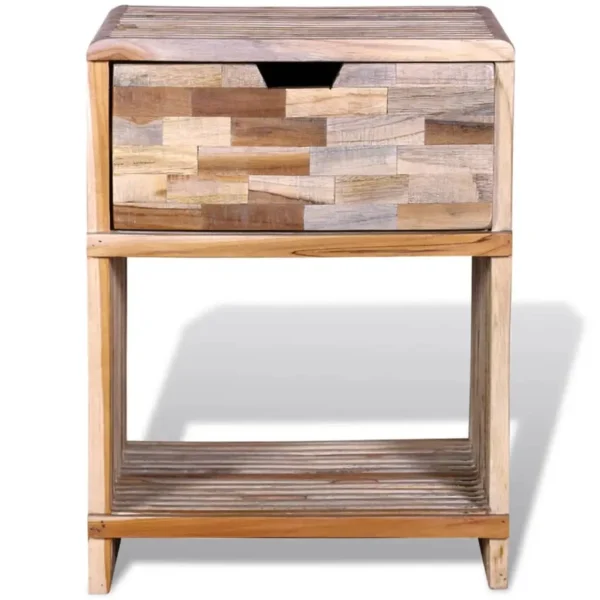 vidaXL Cabinet Various shades of teak Reclaimed teak wood Storage - Image 8