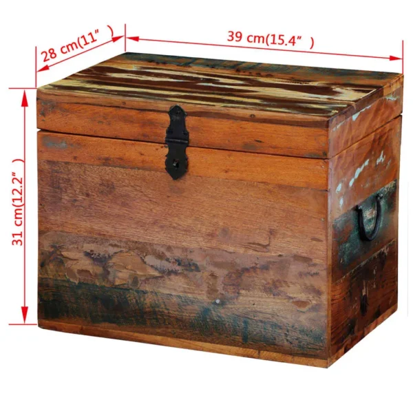 Storage Box Multicolor Reclaimed multi-color solid wood - Image 7