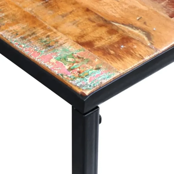  Console Table Multicolour Reclaimed wood Medium Decorative Inlays - Image 7