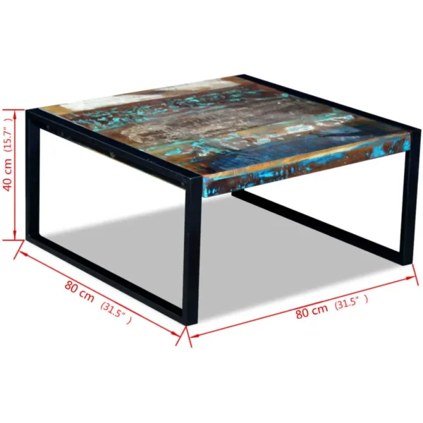  Coffee Table Varied colors due to reclaimed wood Solid Reclaimed Wood - Image 8