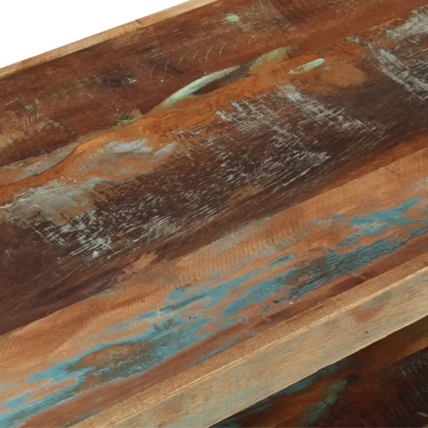 TV Cabinet Multicolor Solid reclaimed wood, Steel Medium - Image 7