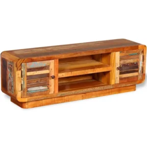  TV Cabinet Multicolored Solid reclaimed wood Medium TV Cabinet