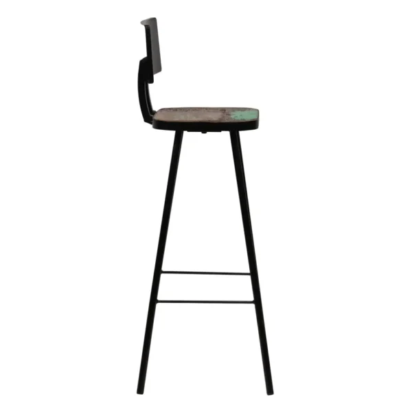 Bar Set Multicolour Solid Reclaimed Wood Medium Industrial - Image 10