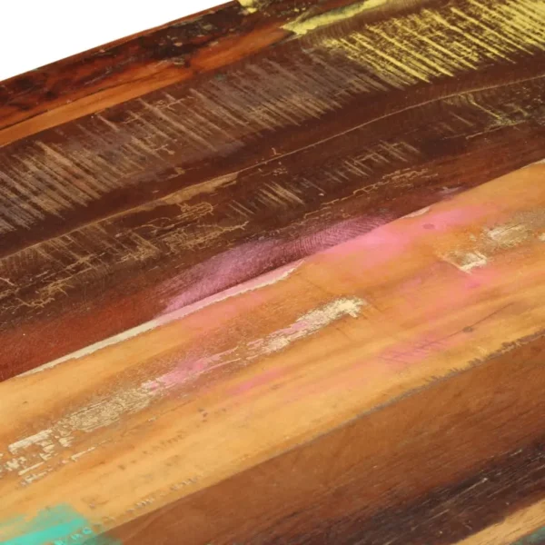 Coffee Table Multicolour Solid reclaimed wood, steel legs - Image 6