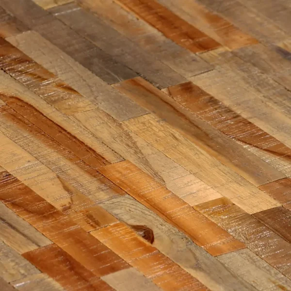vidaXL Coffee Table Set of 2 Brown Reclaimed teak Large & Small - Image 9