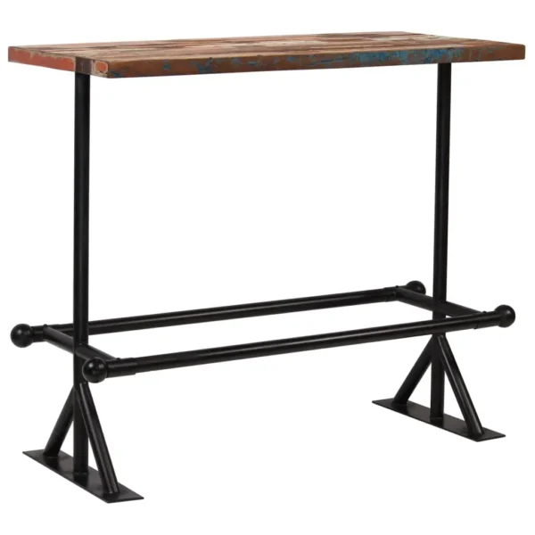 Bar Set Multicolor Solid Reclaimed Wood Standard Industrial - Image 2
