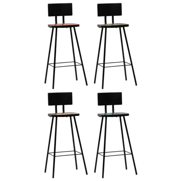 Bar Set Multicolor Solid Reclaimed Wood Standard Industrial - Image 8