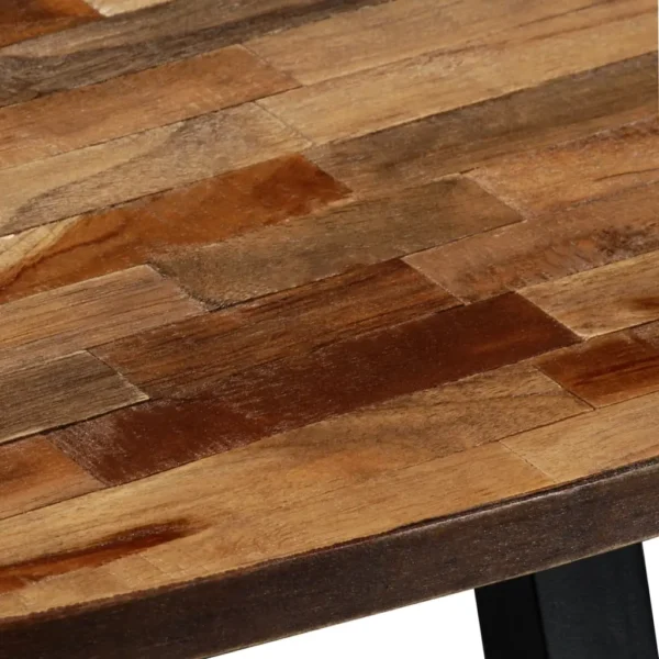 vidaXL Coffee Table Natural Wood Reclaimed Teak Wood 47.2 x 23.6 x 11.8 in - Image 7