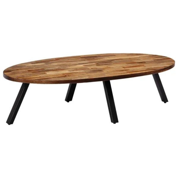 vidaXL Coffee Table Natural Wood Reclaimed Teak Wood 47.2 x 23.6 x 11.8 in - Image 12