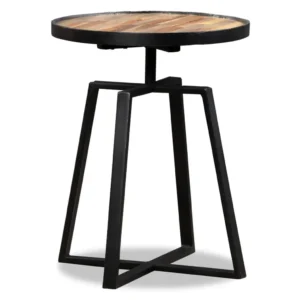 vidaXL Side Table Various (unique for each piece) Reclaimed teak, steel