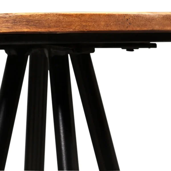 Bar Stool Set of 4 Varied Reclaimed Wood Standard Industrial - Image 4