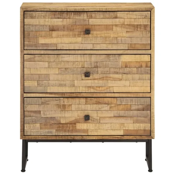  Sideboard Natural wood color Reclaimed teak wood Medium Sideboard - Image 2