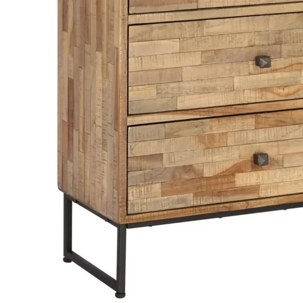  Sideboard Natural wood color Reclaimed teak wood Medium Sideboard - Image 8
