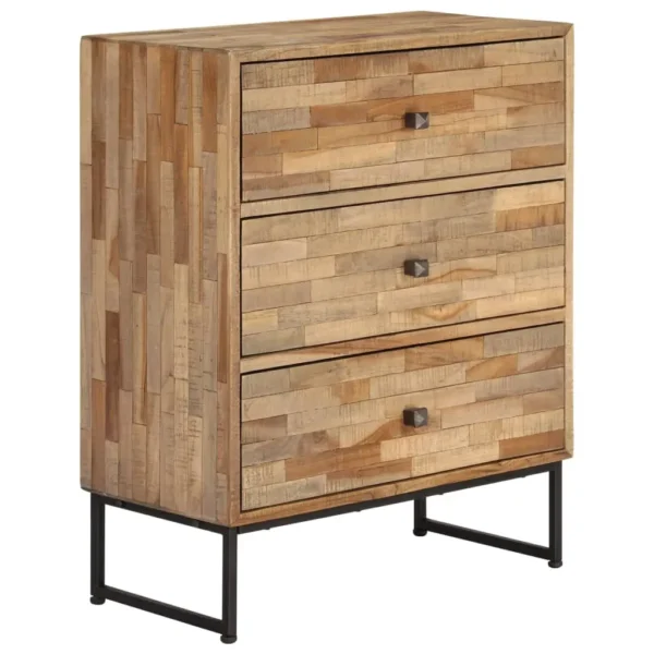  Sideboard Natural wood color Reclaimed teak wood Medium Sideboard - Image 10