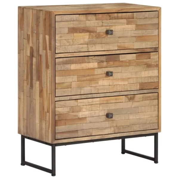  Sideboard Natural wood color Reclaimed teak wood Medium Sideboard - Image 11