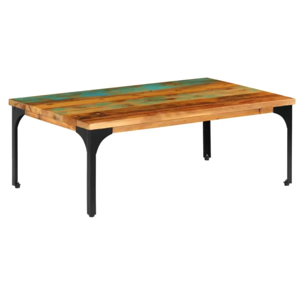 Coffee Table Multicolor Solid reclaimed wood 39.4x23.6x13.8 in