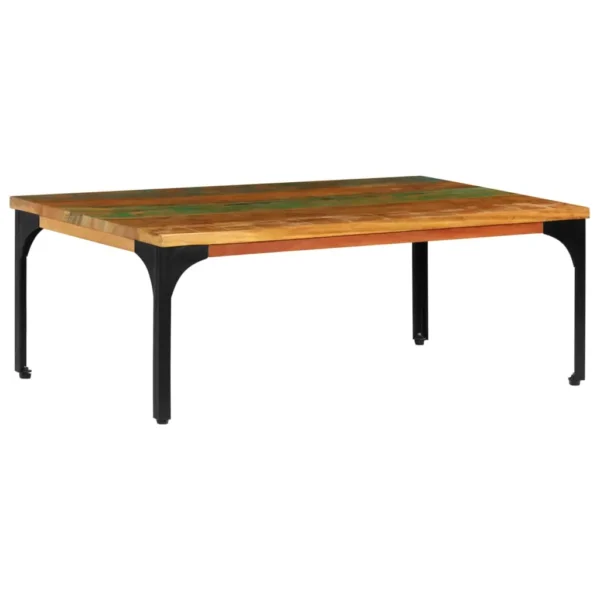Coffee Table Multicolor Solid reclaimed wood 39.4x23.6x13.8 in - Image 3