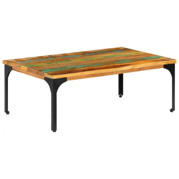 Coffee Table Multicolor Solid reclaimed wood 39.4x23.6x13.8 in - Image 12