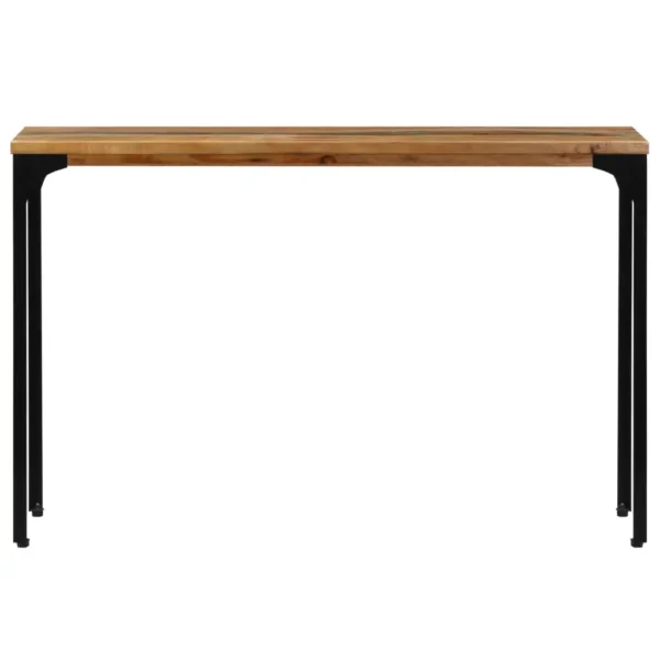 Console Table Multicolour Reclaimed wood, Powder-coated steel - Image 4