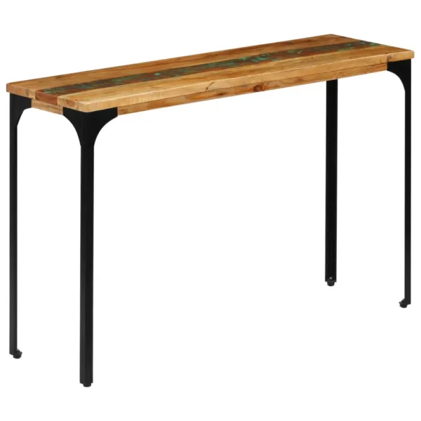Console Table Multicolour Reclaimed wood, Powder-coated steel - Image 12