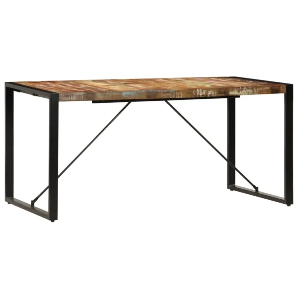 Dining Table Unique due to reclaimed wood (multicoloured) - Image 2