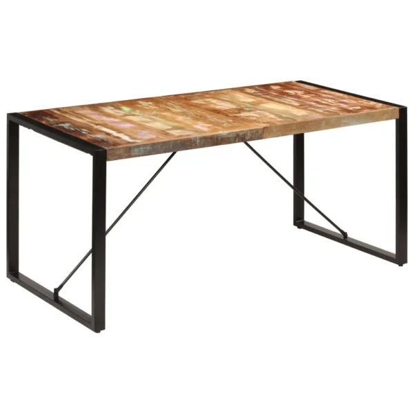 Dining Table Unique due to reclaimed wood (multicoloured) - Image 11