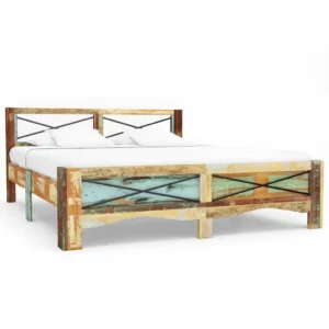  Bed Frame Mixed colors due to reclaimed wood Solid Reclaimed Wood