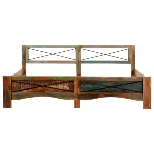  Bed Frame Mixed colors due to reclaimed wood Solid Reclaimed Wood - Image 2