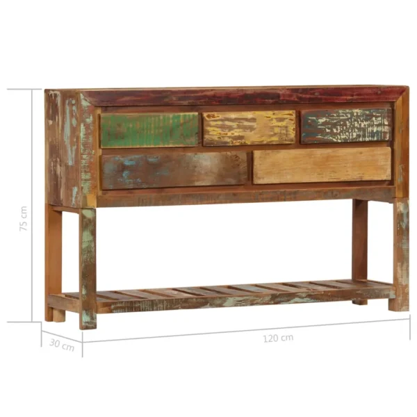  Sideboard Multicolour Solid reclaimed wood - Image 8