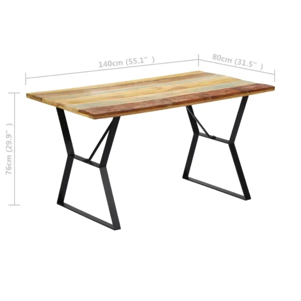  Dining Table Unique reclaimed wood features - Image 12