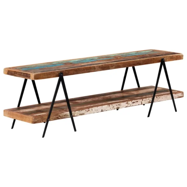 TV Cabinet Various wood tones Reclaimed Wood, Powder-Coated Iron - Image 7